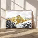 Gold Abstract Mountains Wall Art Print on Canvas, Nature by MyGreatCanvas | Canvas Wall Art Prints | Photo Prints & Wall Decor