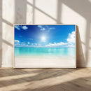 Blue Ocean Wall Art Canvas Print - Tranquil Ocean Paradise