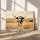 Texas Cow Wall Art Canvas Print for Farm House Wall Decor, by MyGreatCanvas | Canvas Wall Art Prints | Photo Prints & Wall Decor