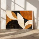 Geometric Abstract Wall Art Canvas Print, Mid Century Modern