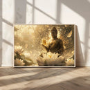 Golden Buddha Wall Art | Yoga Room Decor and Meditation Room by MyGreatCanvas | Canvas Wall Art Prints | Photo Prints & Wall Decor