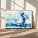 Golf Swing Wall Art Canvas Print - Sports-Inspired