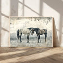 Chines Style Majestic Horses Wall Art | Ready to Hang and
