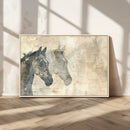 Abstract Horse Canvas Print | Modern Farmhouse Wall Art |