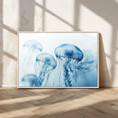 Blue Jellyfish Wall Art Canvas Print