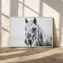 White Horse Wall Art | Ready to Hang and Framed | Winter