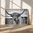 Scottish Highland Cow Canvas Wall Art Farmhouse Decor, by MyGreatCanvas | Canvas Wall Art Prints | Photo Prints & Wall Decor