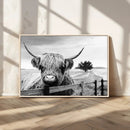 Scottish Highland Cow Wall Art | Rustic Farmhouse Décor |