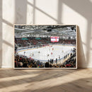 Lausanne Arena Ice Hockey Stadium Wall Art Canvas Print,