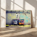 Banksy Life is Short Wall Art - Iconic Graffiti Art on by MyGreatCanvas | Canvas Wall Art Prints | Photo Prints & Wall Decor