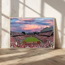 Carter-Finley Stadium Art Sunset Game Triple Canvas Wall Art
