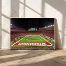 Wisconsin Badgers Football Team Print Canvas- Madison Camp