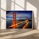 Large Wall Art San Francisco Canvas Print - Wonderful Golden