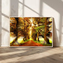 Sunshine in Forest and Trees Wall Art Canvas Print by MyGreatCanvas | Canvas Wall Art Prints | Photo Prints & Wall Decor