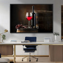 Red Wine and Bottle Canvas Print