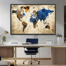 World Map Canvas Print – Detailed Map of the World Wall Art by MyGreatCanvas | Canvas Wall Art Prints | Photo Prints & Wall Decor