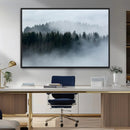 Autumn and Misty Trees in the Forest Wall Art Canvas Print, by MyGreatCanvas | Canvas Wall Art Prints | Photo Prints & Wall Decor