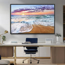 Coastal Sunset Art Beach Canvas Wall Art Print | Ocean Waves by MyGreatCanvas | Canvas Wall Art Prints | Photo Prints & Wall Decor