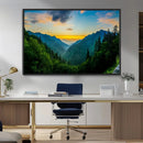 Green Forest Wall Art Canvas Print