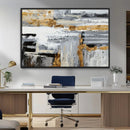 Abstract Painting Canvas Wall Art Print Paint Drip Art Brush
