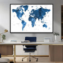 World Map Canvas Print – Framed Detailed Map of the World by MyGreatCanvas | Canvas Wall Art Prints | Photo Prints & Wall Decor