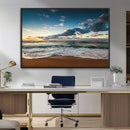 Ocean Beach Wall Art Canvas Print Sunset Artwork Print