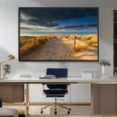 Ocean Beach Dark Clouds Wall Art Canvas Print by MyGreatCanvas | Canvas Wall Art Prints | Photo Prints & Wall Decor