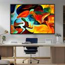 Human Love Figures Abstract Wall Art Canvas Print