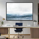 Blue Ocean Abstract Artwork Wall Art Canvas Print