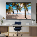 Palm Beach Tropical Island Wall Art Canvas Print by MyGreatCanvas | Canvas Wall Art Prints | Photo Prints & Wall Decor