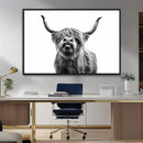 Fanny Scottish Highland Cow Cattle Art Print Farmhouse Wall by MyGreatCanvas | Canvas Wall Art Prints | Photo Prints & Wall Decor