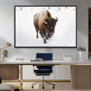 Bison Winter Wall Art Canvas Print For Farmhouse Decor