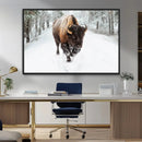 Bison Wall Art Canvas Print For Farmhouse, Animal Canvas