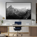 Everest Himalaya Mountain Peaks Black & White Triptych