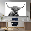 Scottish Highland Cow Cattle Art Print Wall Art Canvas Print by MyGreatCanvas | Canvas Wall Art Prints | Photo Prints & Wall Decor