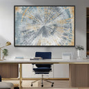 Radiant Abstract Wood Rings Canvas Art – Modern Triptych