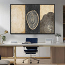 Tree Rings Canvas Wall Art Print – Minimalist Natural