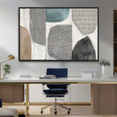 Canvas Print Wall Art Abstract Art Boho, Framed Boho Decor