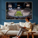 Penn State Football Wall Art Canvas Print – Framed Stadium
