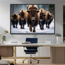 Buffalo Wall Art Canvas Print, American Bison Herd Wall Art by MyGreatCanvas | Canvas Wall Art Prints | Photo Prints & Wall Decor