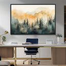 Abstract Forest Print - Mountain Wall Art | Autumn Landscape