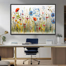 Colorful Wildflower Canvas Wall Art - Vibrant Floral