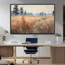 Golden Fields Canvas Wall Art Print – Serene Landscape of