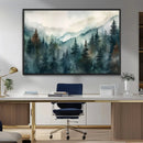 Serenity Forest Wall Art Canvas | Foggy Mountain Landscape