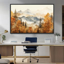 Golden Autumn Forest Wall Art Canvas | Mountain Landscape by MyGreatCanvas | Canvas Wall Art Prints | Photo Prints & Wall Decor