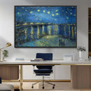 Vincent van Gogh Starry Night over the Rhone Abstract Wall