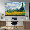 Wheatfield With Cypresses By Van Gogh Painting Wall Art