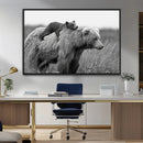 Bear and Cub Wall Art Canvas | 399 Bear Cub