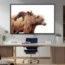 Mother and Baby Bear Canvas Wall Art - Adorable Wildlife by MyGreatCanvas | Canvas Wall Art Prints | Photo Prints & Wall Decor