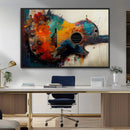 Abstract Guitar Wall Art Canvas | Vibrant Music-Inspired Art by MyGreatCanvas | Canvas Wall Art Prints | Photo Prints & Wall Decor